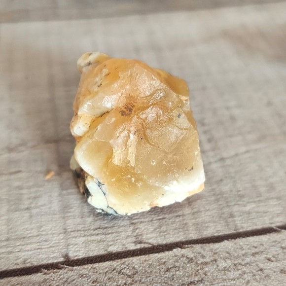 Natural Yellow Opal Stone from Tanzania Rough Gemstone - Picture 3 of 7